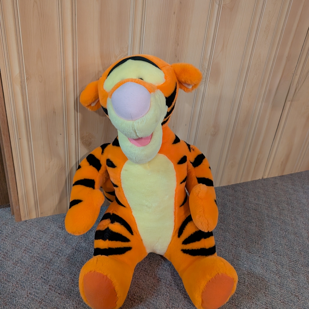 Orange and Black Plush Tiger Toy